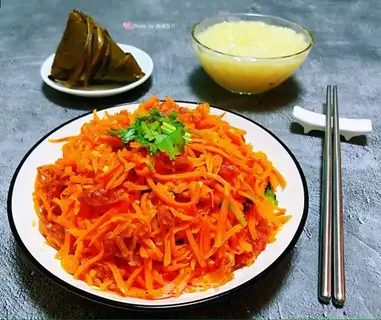 Carrot fried sausage