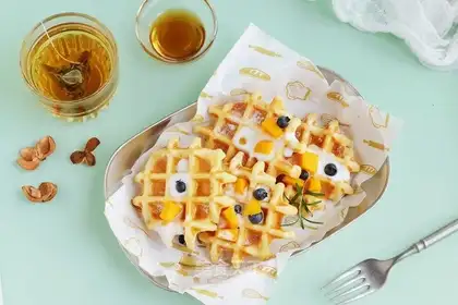 Milk waffles