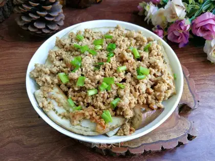 Meat and eggplant