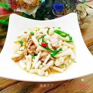 Seafood mushroom fried meat