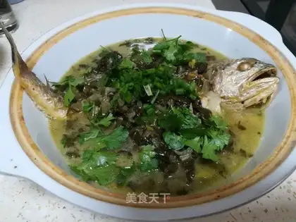 Snow pickles and yellow fish