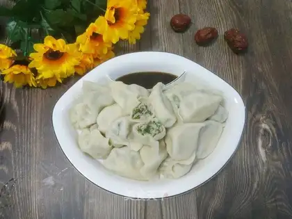 A fish dumpling