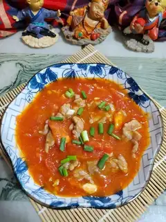 Slurry beef and tomatoes