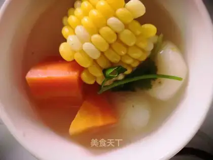 Carrot corn soup