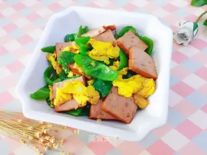 Pepper ham and eggs