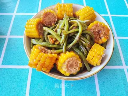 Low-fat bean corn stew