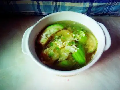 Smelt egg soup