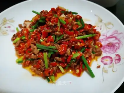 Paprika beef simulets