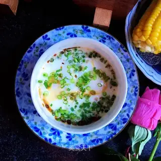 Onions, oil, eggs