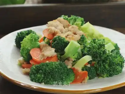 Fried broccoli