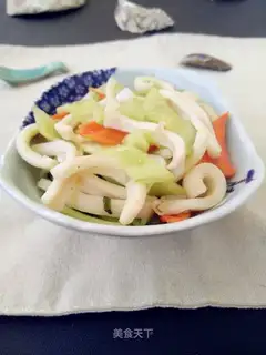 Squid with cucumber