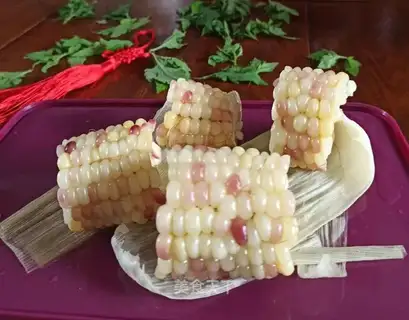 Steamed corn