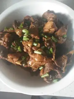 A red roasted chicken