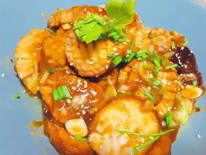 Secret sauce abalone mushrooms