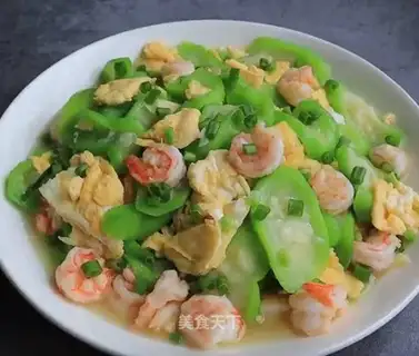 Egg shrimp fried silk