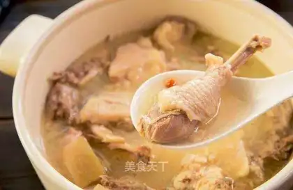 Tea and chicken soup