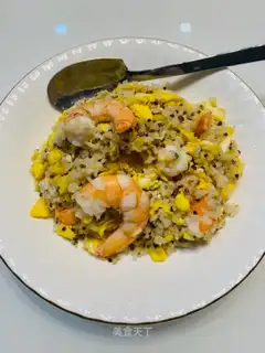 Quail shrimp fried rice