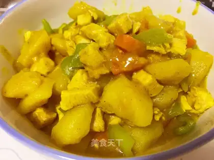 Curry potato chicken