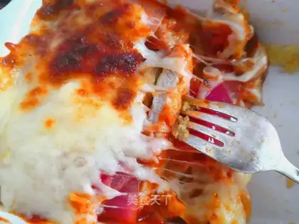 Cheese and pork chops