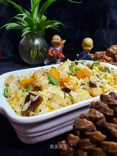 Chicken breast pumpkin rice