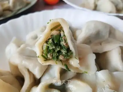 Porridge pork dumplings