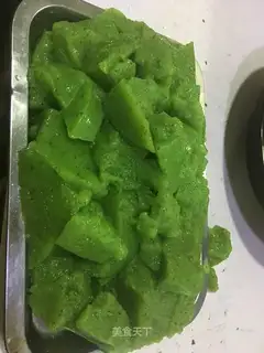 The cucumber is frozen