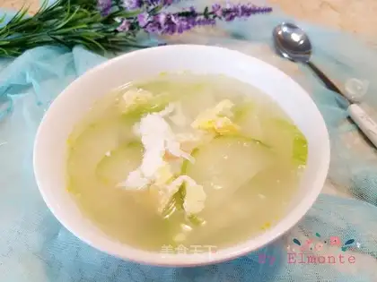 Salted egg bouquet soup