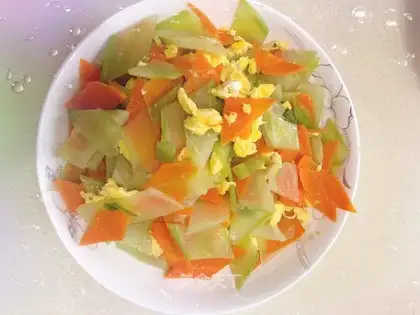 Carrot and eggs