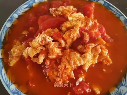 Tomato fried eggs