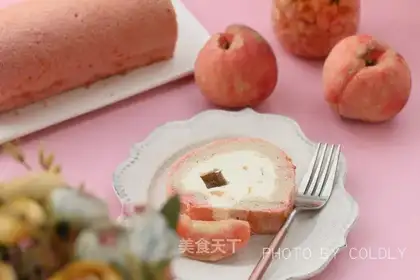 A peach urchin roll