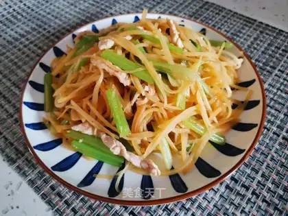 Celery with potatoes