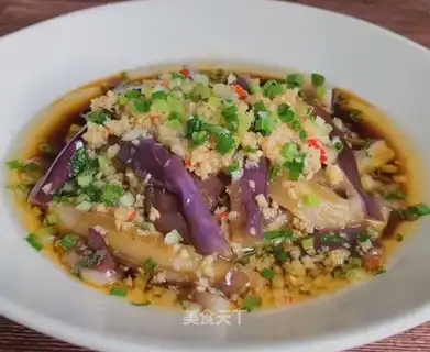 Scramble the eggplant