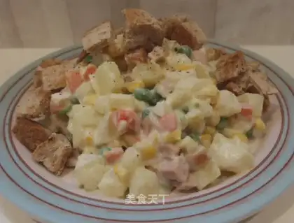 Sour milk salad