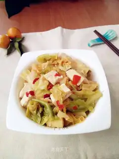Round cabbage and tofu