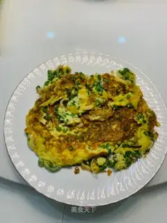 Soybeans fried eggs