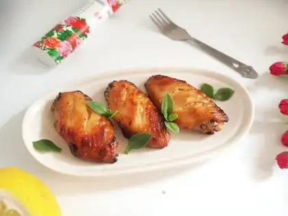 Healthy fried chicken wings