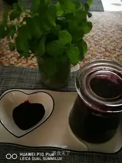 Homemade blueberry jam