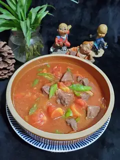 Potato pepper beef