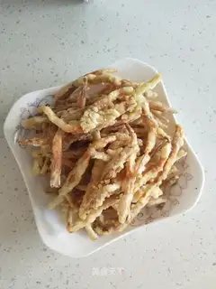 ♪ Dried and fried ♪