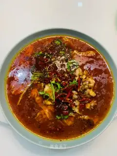 A boiled chicken