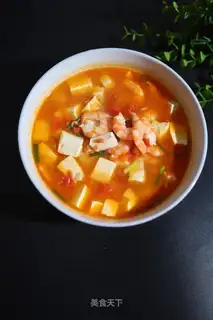 Tofu shrimp soup