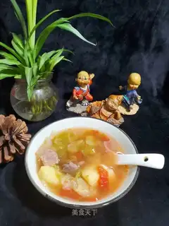 Homemade borscht
