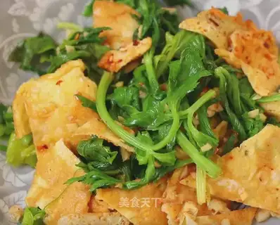 Eggs and celery leaves