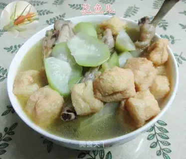Little tofu chicken soup at night