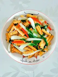 Tofu-dry-dried cabbage