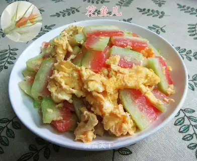 Watermelon peeled duck eggs