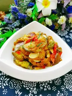 Fried eggplant