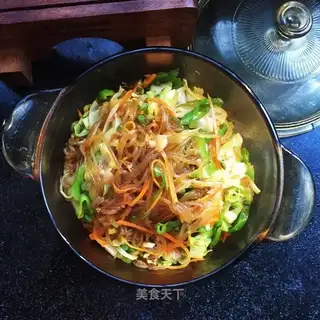 Scrambled with red potato powder