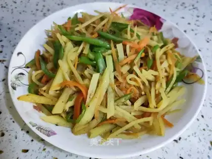 Potato fried silk