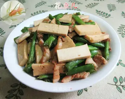 Five flowers, beans, tofu